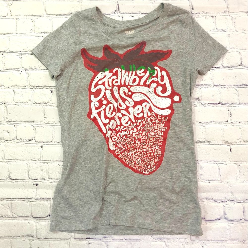 Mossimo Strawberry Fields Forever Tee Sz M